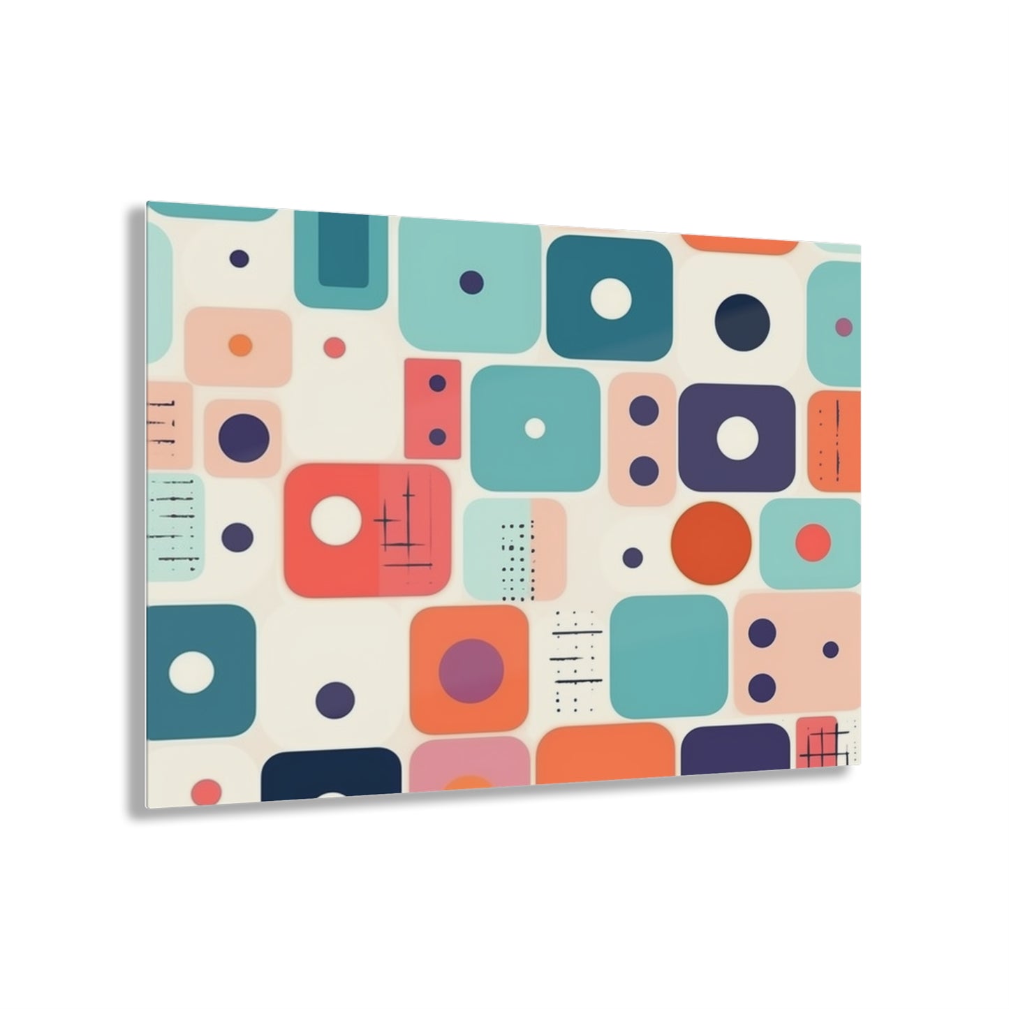 Retro Chic: Atomic Age-Inspired Acrylic Prints with Midcentury Modern Design and 1960s Fashion
