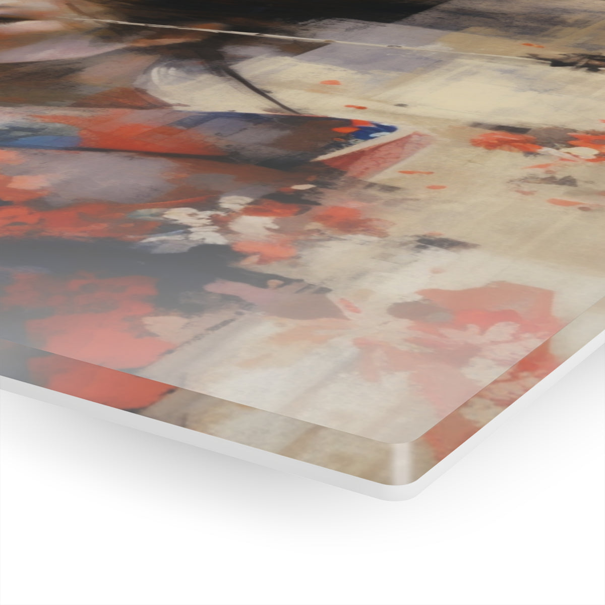 Japanese-Inspired Abstract Oil Painting Acrylic Prints: Celebrating Geisha Beauty