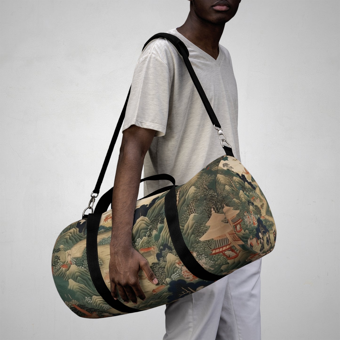 Japanese Tapestry Duffel Bag: Embrace the Artistic Splendor