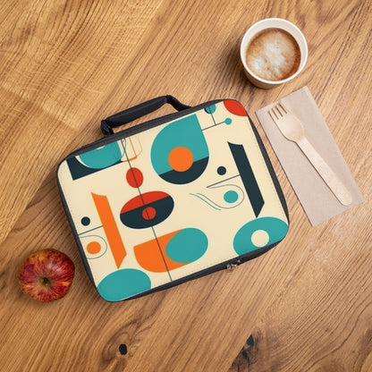 Geometric Elegance: Minimalist Midcentury Modern Lunch Bag