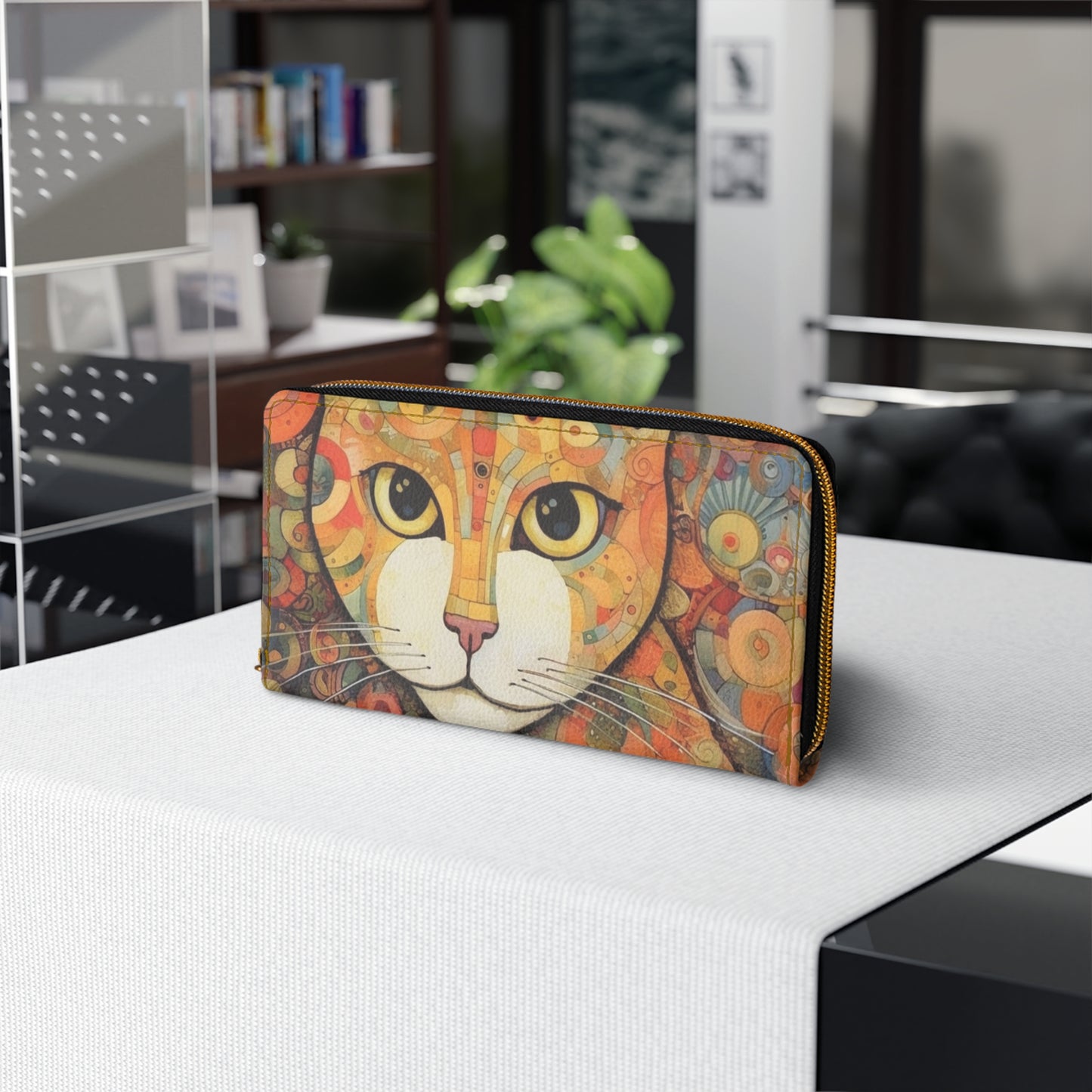 Art Nouveau Revival: Klimt-Inspired Zipper Wallet