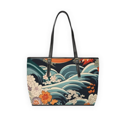 Elegant Kimono PU Leather Shoulder Bag: Embrace Japanese Artistry