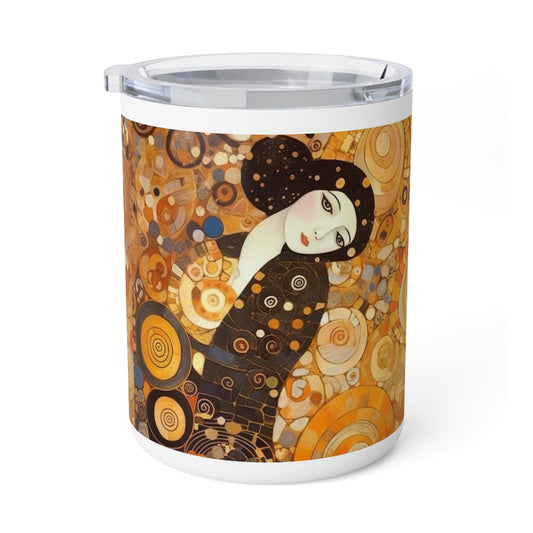 Elevate Your Sip with Gustav Klimt Women: Insulated Coffee Mug