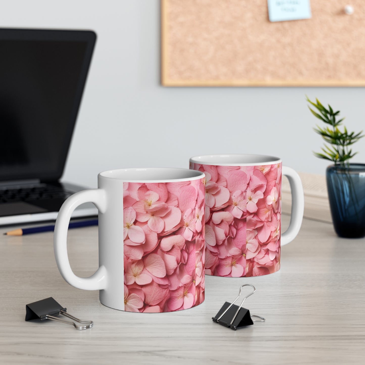 Ceramic Mug: Cherry Blossom Serenity - Embrace Tranquility with Every Sip