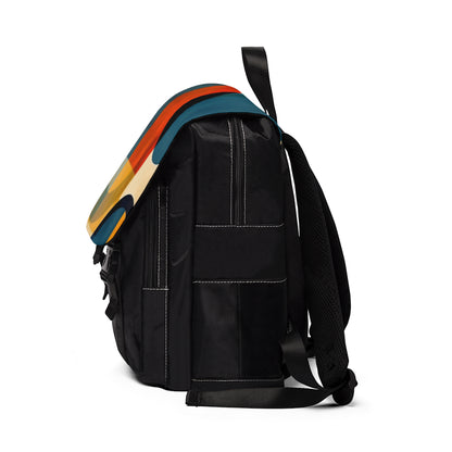 Unisex Casual Shoulder Backpack: Geometric Expression of Unisex Fashion Trends