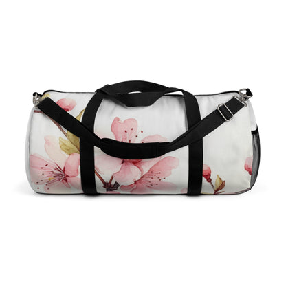 Watercolor Cherry Blossom Duffel Bag