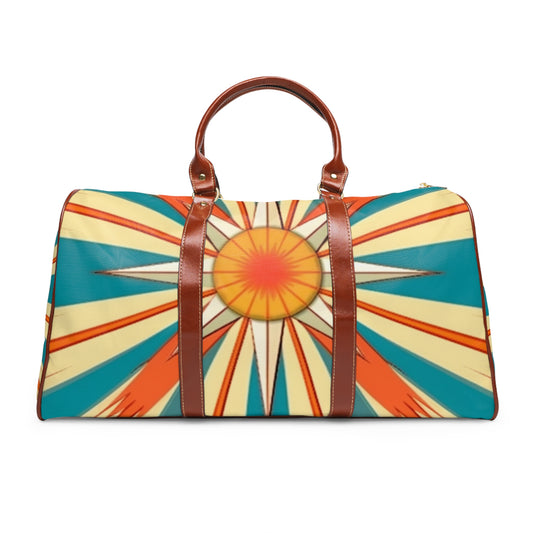 1950s Fashion Starburst Candy Colored Waterproof Travel Bag for Men
