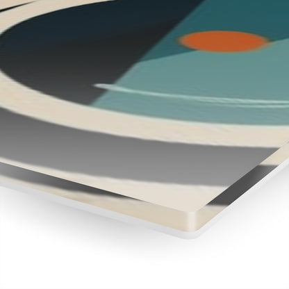 Abstract Elegance: Midcentury Modern Acrylic Prints with Modern Abstract Art and Vintage Fashion