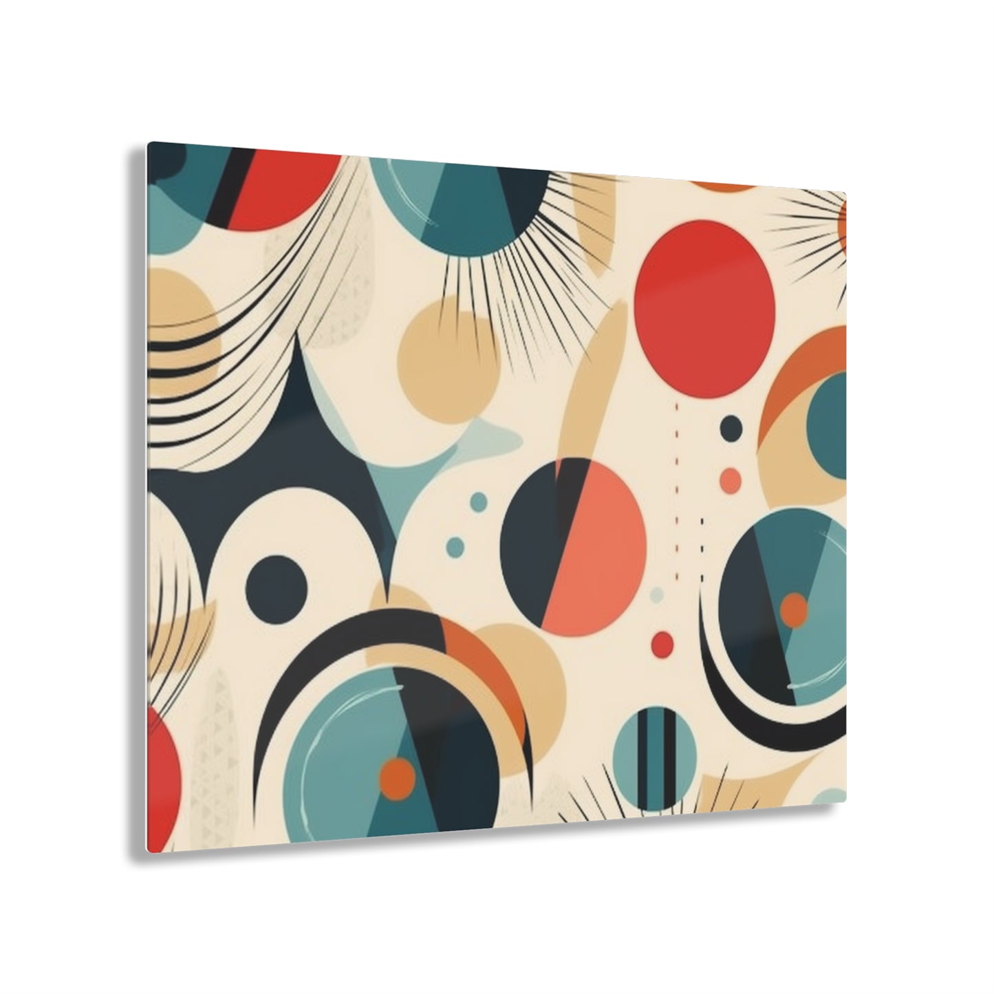 Abstract Elegance: Midcentury Modern Acrylic Prints with Modern Abstract Art and Vintage Fashion