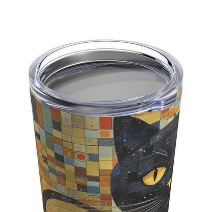Gustav Klimt Cat Tumbler: Embrace Feline Beauty and Artistic Splendor