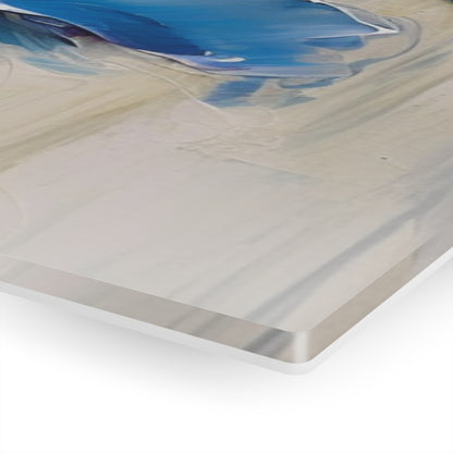 Embrace Artistic Expression with Blue Orchid Abstract Painting Acrylic Prints