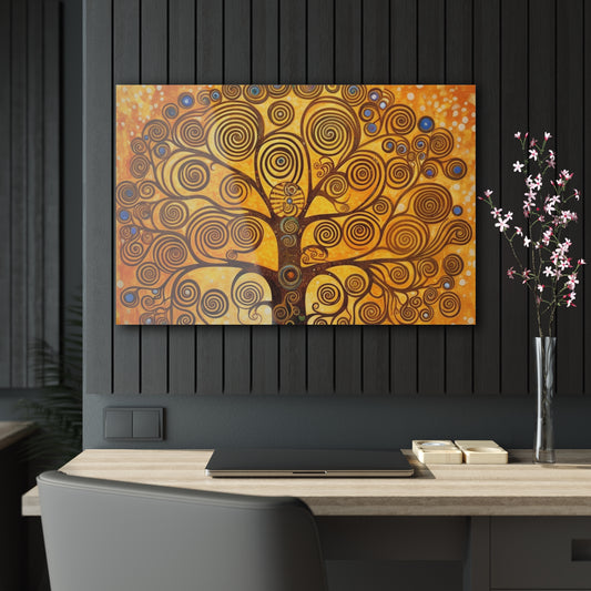 The Tree of Life Acrylic Prints: A Modern Art Tribute to Gustav Klimt