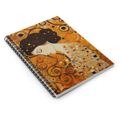 Gustav Klimt Inspired Spiral Notebook: A Tribute to the Iconic Art of the Vienna Secession