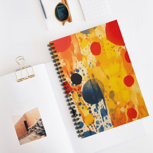 Gutai Inspiration: Color Patch Spiral Notebook