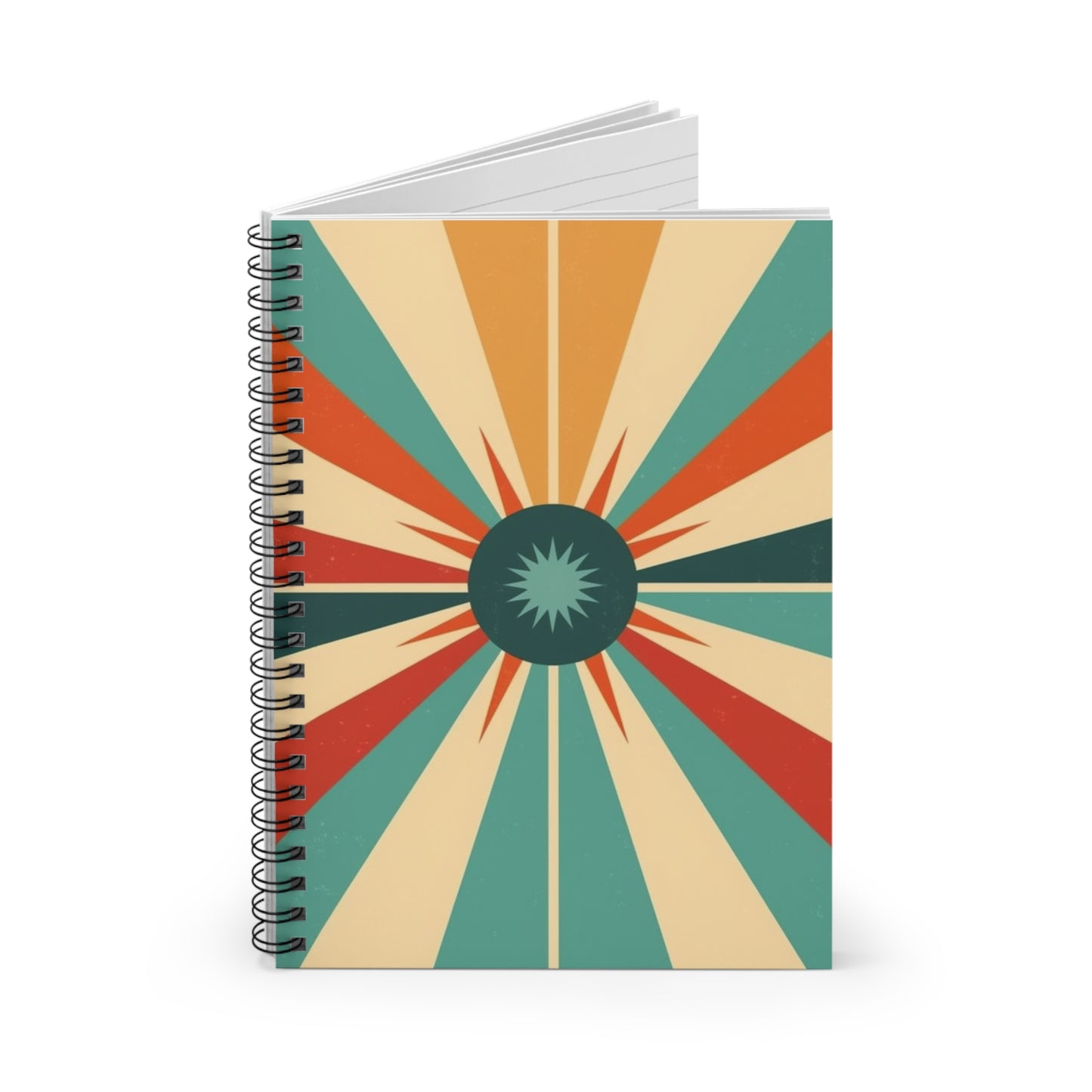 Timeless Elegance: Starburst Candy Colored 1950s and 1960s Fashion Inspired Notebook