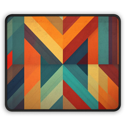 Abstract Geometric Expression: Midcentury Modern Gaming Mouse Pad for Artistic Souls