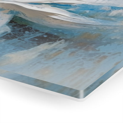 Ethereal Elegance: Acrylic Prints featuring an Abstract Oil Painting of Jasmine