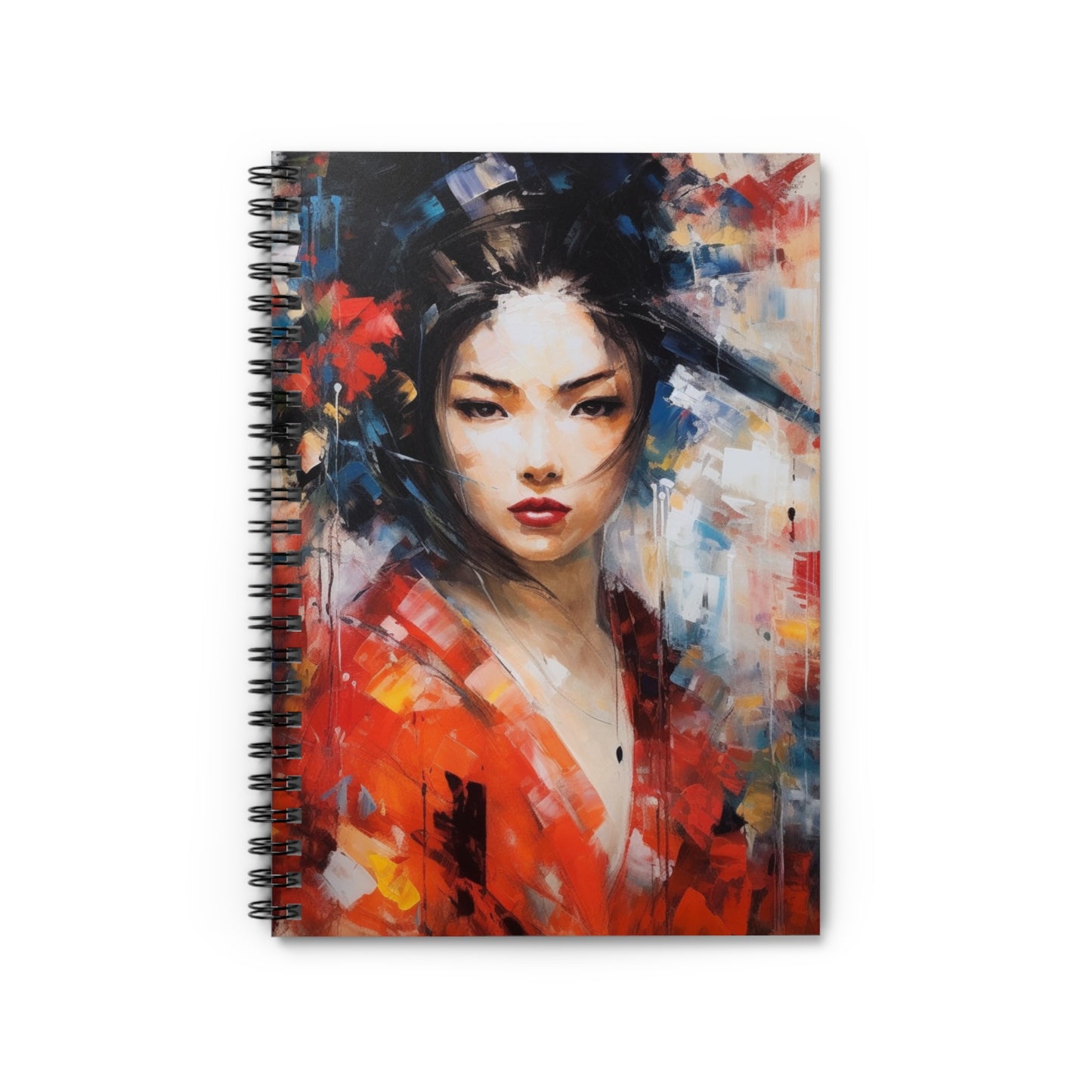 Abstract Geisha Art Spiral Notebook