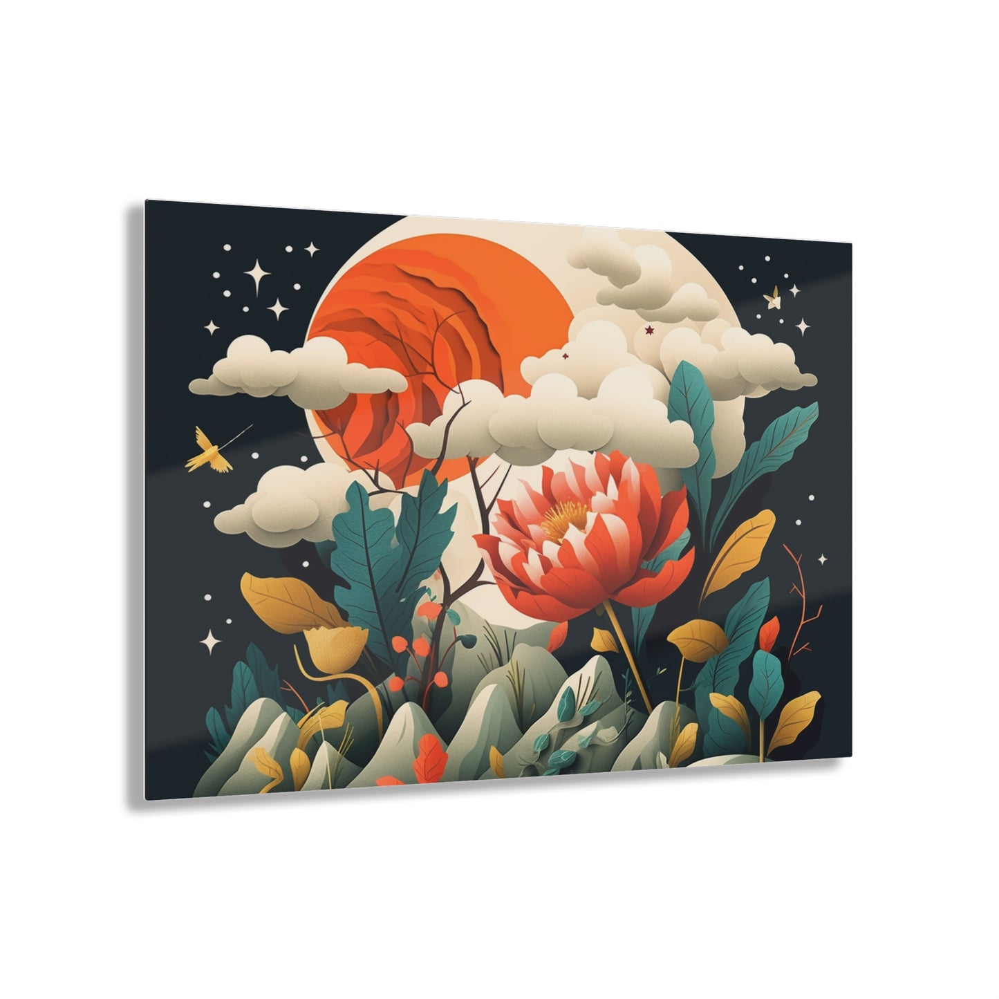 Retro Chic: Atomic Age-Inspired Acrylic Prints with Midcentury Modern Design and 1960s Fashion