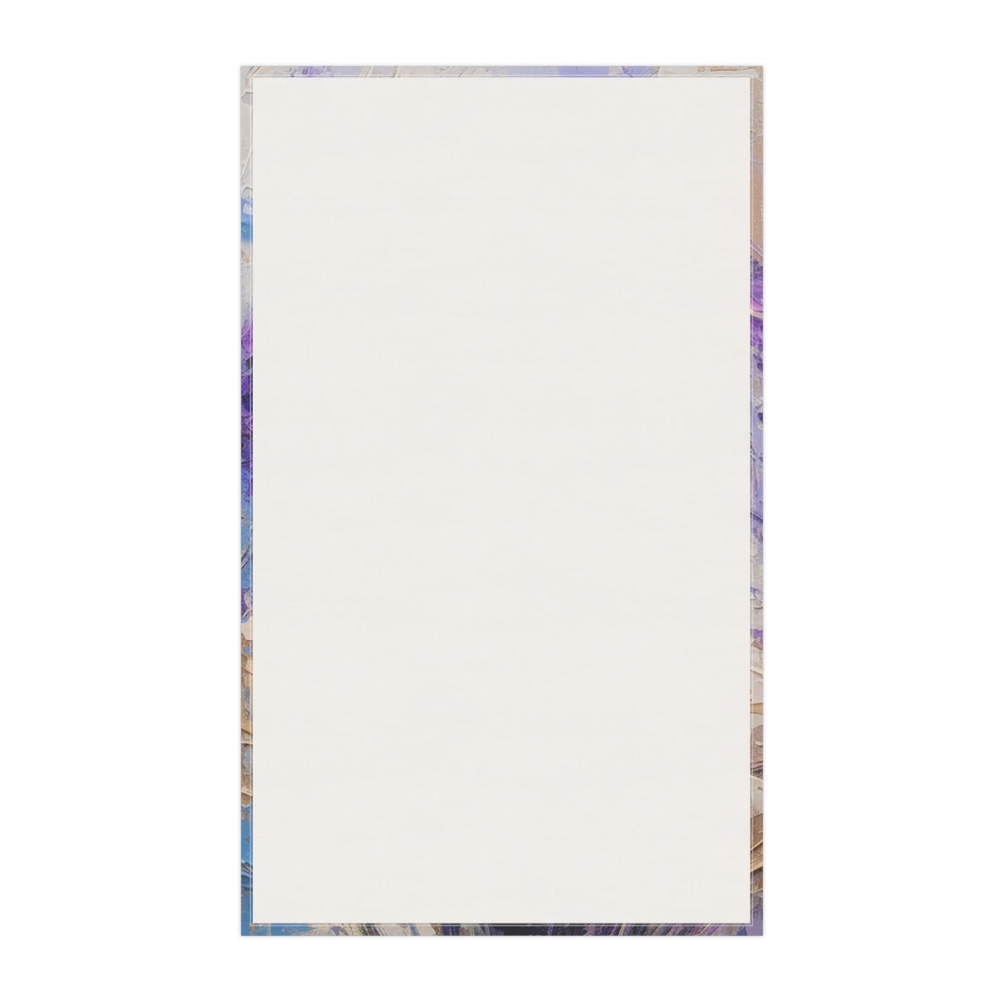Vibrant Lavender Art on Kitchen Towel: A Floral Delight for Your Senses