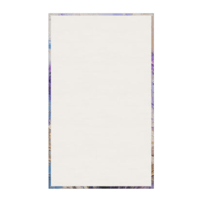 Vibrant Lavender Art on Kitchen Towel: A Floral Delight for Your Senses