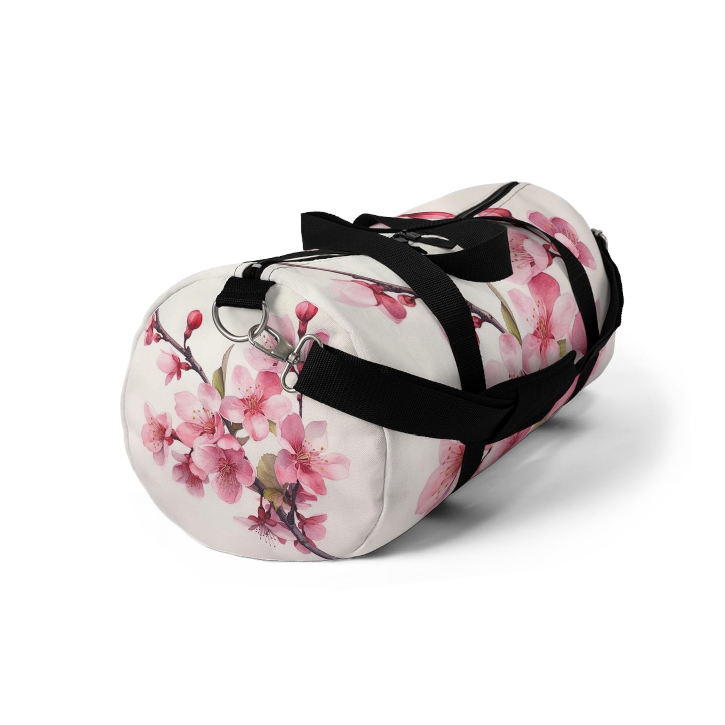 Artistic Flourish: Floral Watercolor Cherry Blossom Duffel Bag