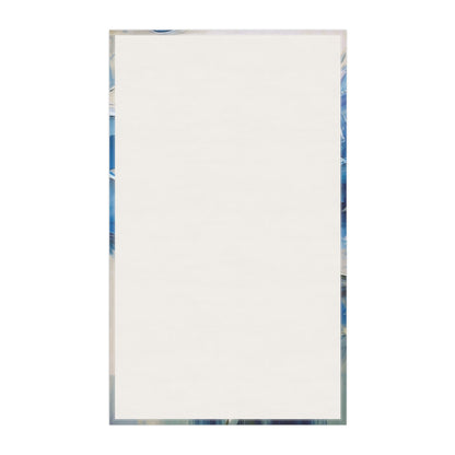 Embrace Artistic Expression with Blue Orchid Abstract Painting Kitchen Towel