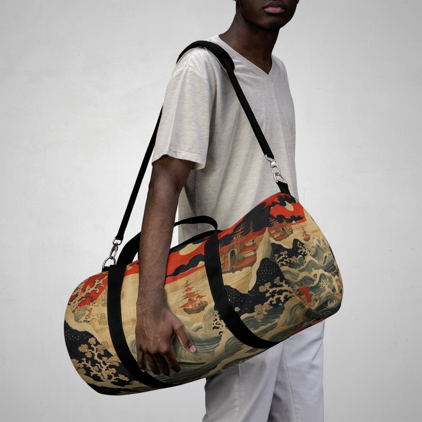 Japanese Tapestry Duffel Bag: Embrace the Artistic Splendor