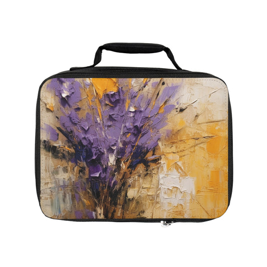 Abstract Lavender Bliss: Lunch Bag for Artistic Inspiration