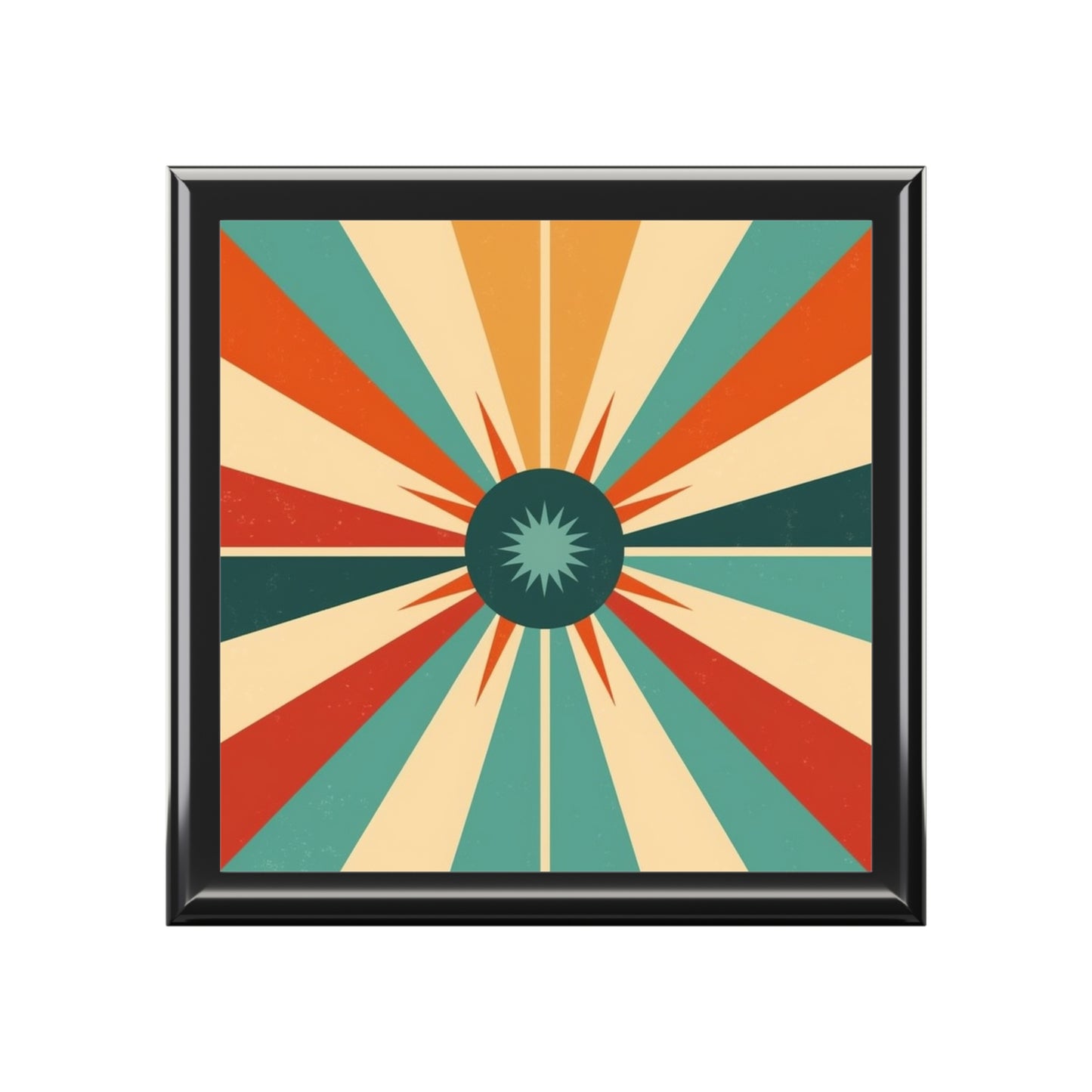 Vintage Fashion Inspiration: Starburst Candy Colored Jewelry Box with 1950s and 1960s Flair