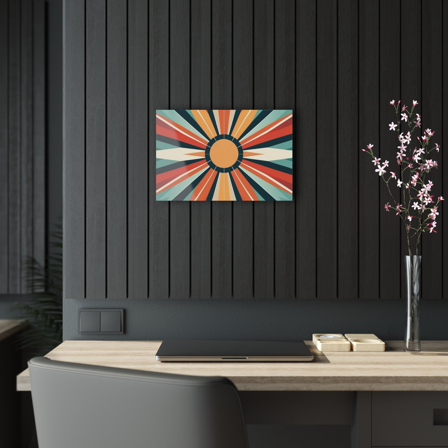 Starburst Acrylic Prints in Atomic Age and Midcentury Modern Design