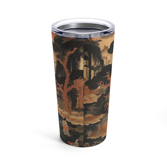 Symbolic Harmony: Gustav Klimt Tree of Life Tumbler, Embrace Artistic Elegance