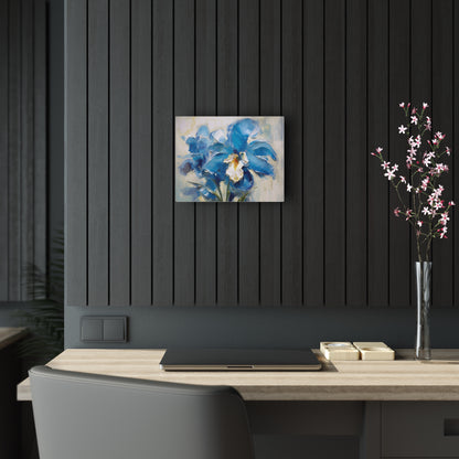 Embrace Artistic Expression with Blue Orchid Abstract Painting Acrylic Prints