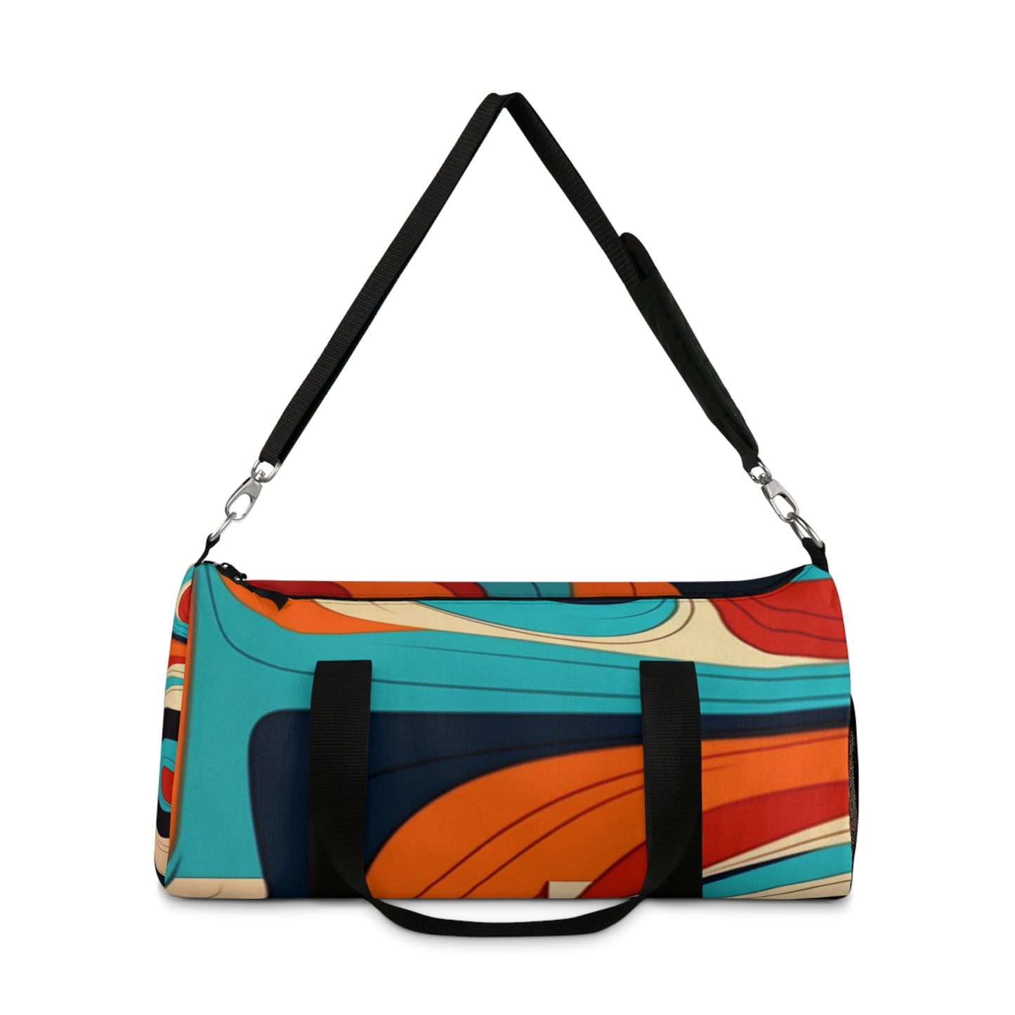 Midcentury Abstractions: Abstract-Inspired Duffel Bag for Atomic Age Design