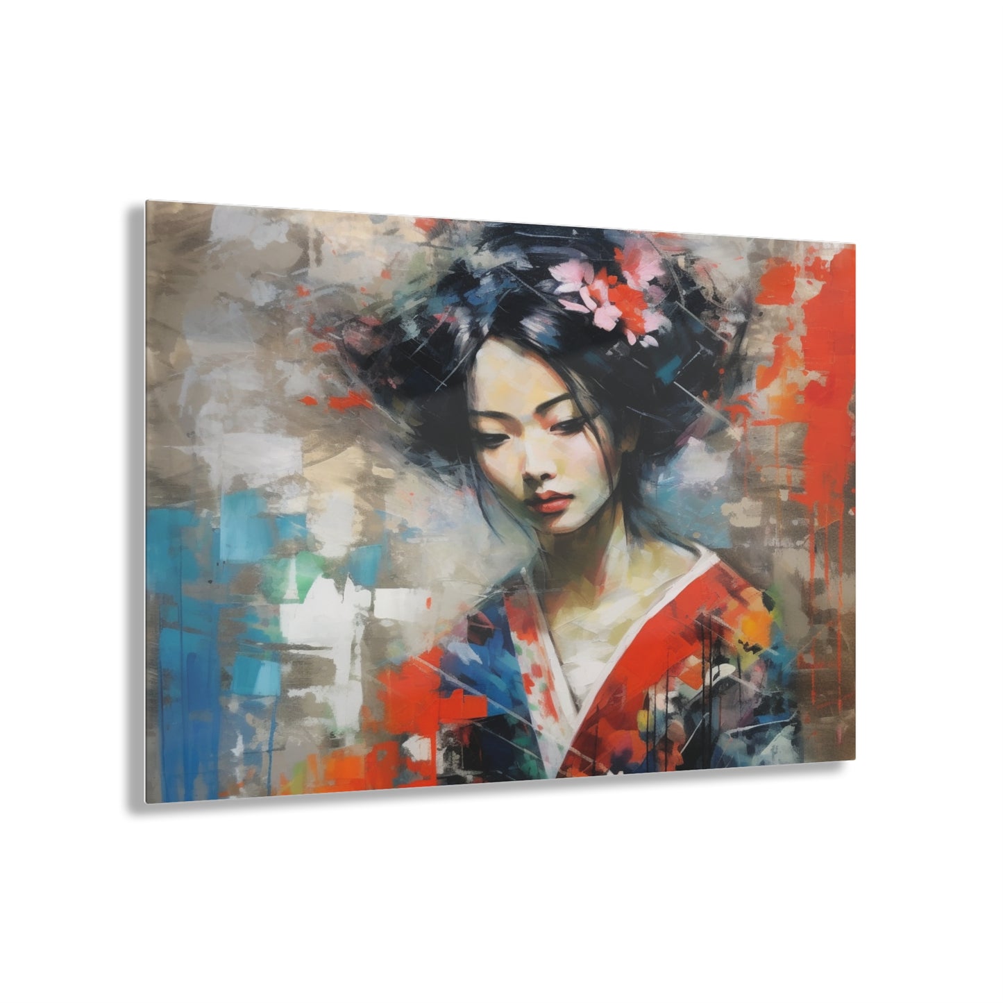 Acrylic Prints with Geisha Art: Japanese Artistic Flair