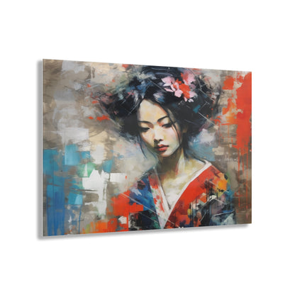 Acrylic Prints with Geisha Art: Japanese Artistic Flair