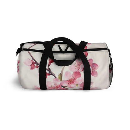 Artistic Flourish: Floral Watercolor Cherry Blossom Duffel Bag