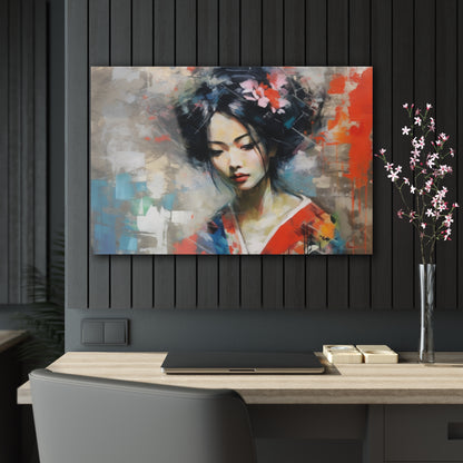 Acrylic Prints with Geisha Art: Japanese Artistic Flair