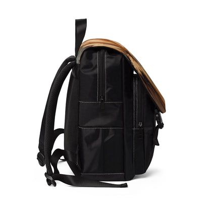 Artistic Fusion: Unisex Casual Shoulder Backpack Infused with Tan Hua-Inspired Abstract Art