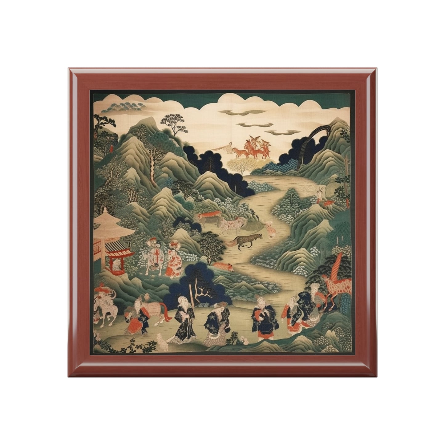 Japanese Tapestry Jewelry Box: Embrace the Artistic Splendor