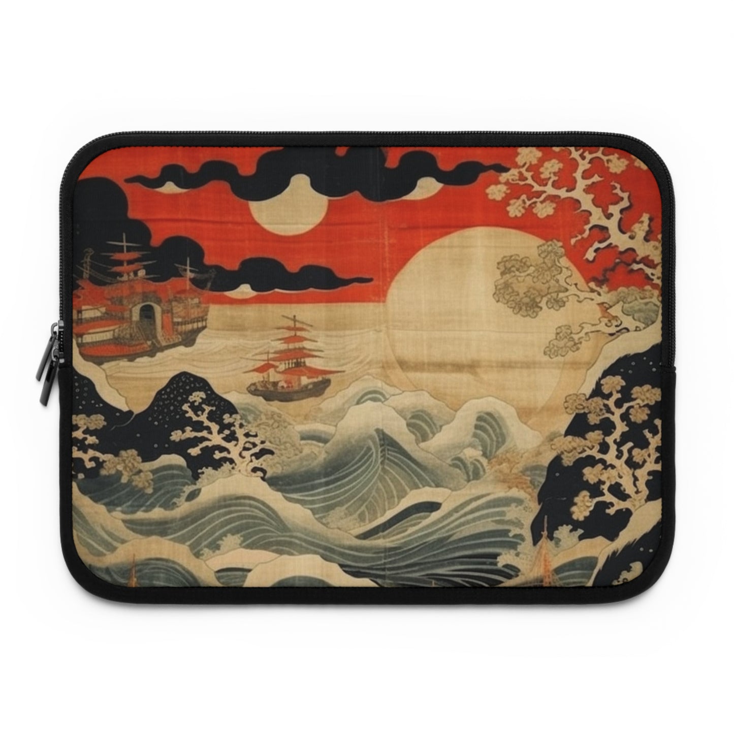 Artistic Fusion - Where Japanese Tapestry Meets the Perfect Laptop Sleeve