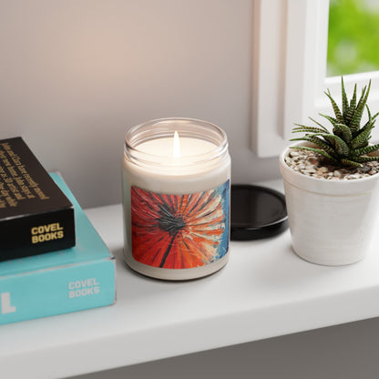 Umbrella Painting Scented Soy Candle: Channel Your Inner Artist with Abstract Oil Paint