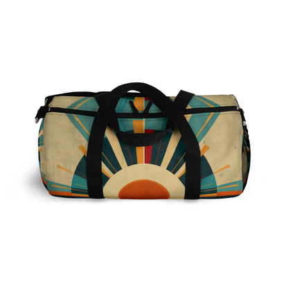 Minimalist Sunshine: Midcentury Modern Sun Duffel Bag