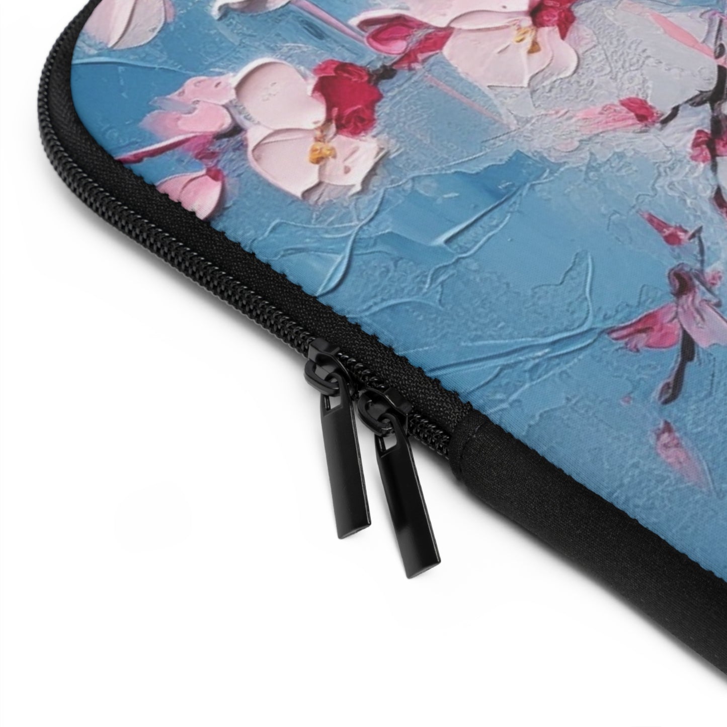 Laptop Sleeve with Abstract Cherry Blossom Drawing: Embrace the Serenity