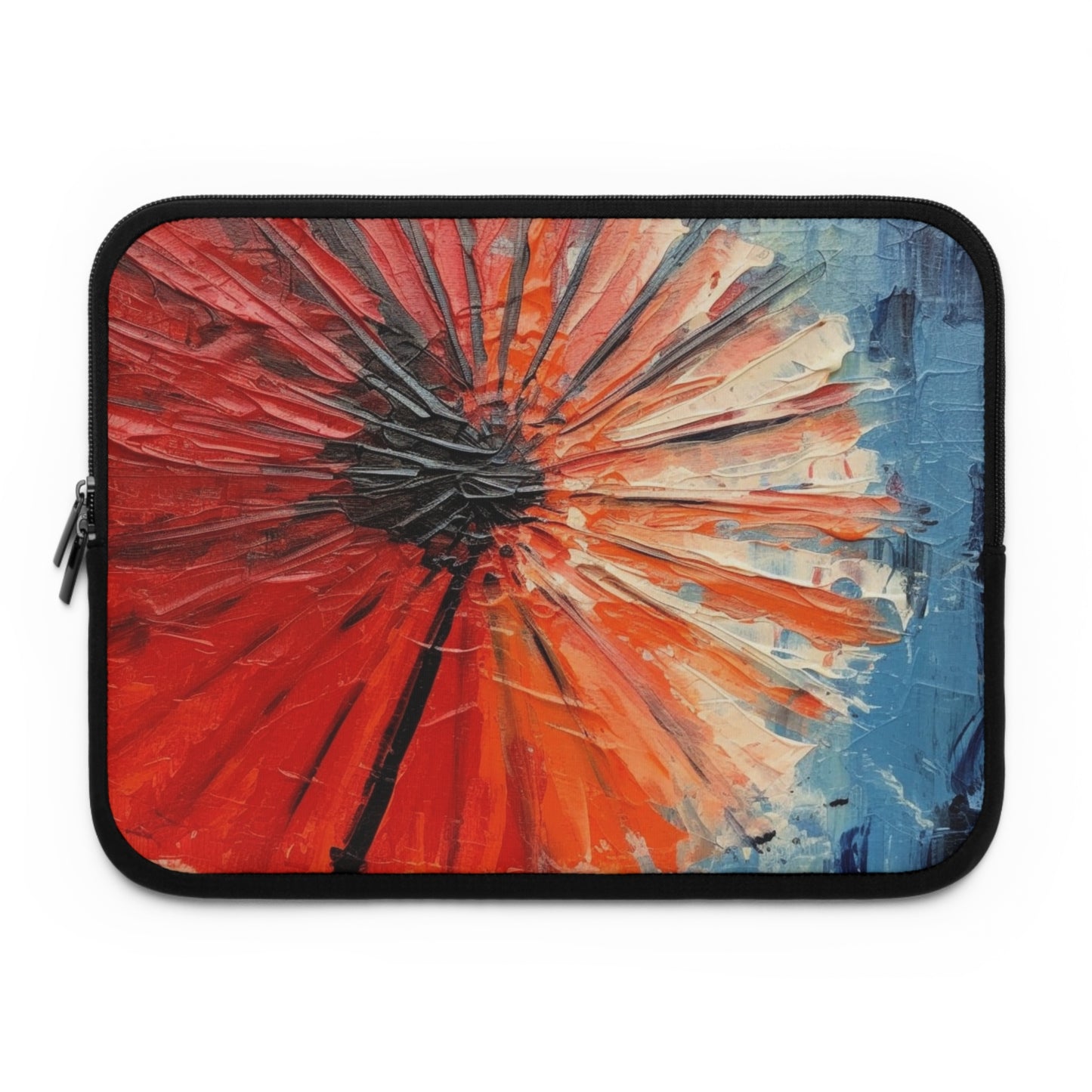 Umbrella Painting Laptop Sleeve: Channel Your Inner Artist with Abstract Oil Paint