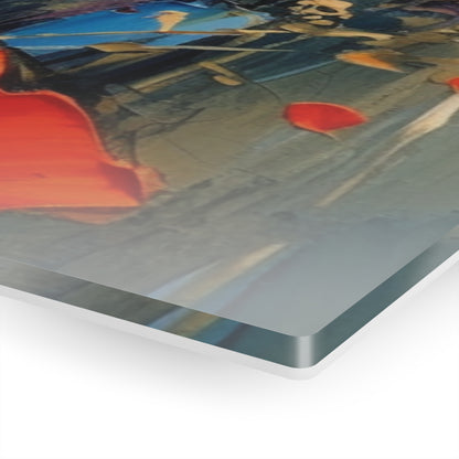 Acrylic Prints Paradise: Abstract Poppy Artwork and Flower Drawings