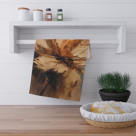 Artistic Fusion: Kitchen Towel Infused with Tan Hua-Inspired Abstract Art
