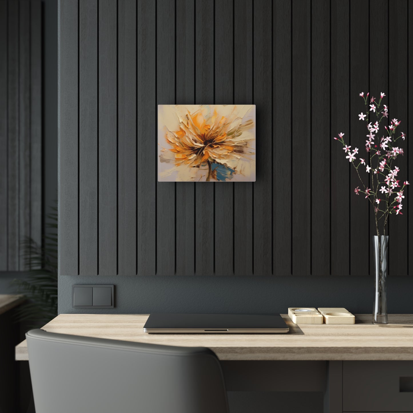 A Brush of Nature's Elegance: Acrylic Prints for Artistic Flower Lovers