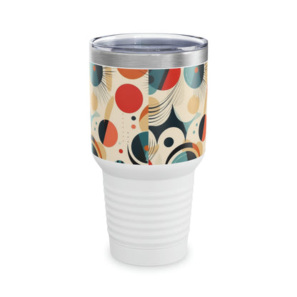 Retro Chic: Atomic Age-Inspired Ringneck Tumbler with Midcentury Modern Design and 1960s Fashion